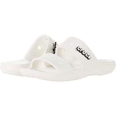 Crocs Klassieke -sandalen, uniseks sandalen, Wit. 46/47 EU Crocs Klassieke -sandalen, uniseks sandalen, Wit. 46/47 EU