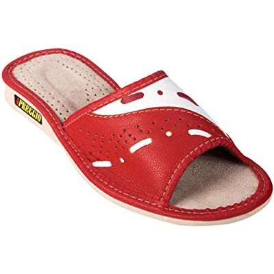APREGGIO Pantoffels voor dames, leren pantoffels, huisschoenen, ecologisch, damespantoffels, leer, maat 36, 37, 38, 39, 40, 41 EU, Rood, 41 EU 41 EU APREGGIO Pantoffels voor dames, leren pantoffels, huisschoenen, ecologisch, damespantoffels, leer, maat 36, 37, 38, 39, 40, 41 EU, Rood, 41 EU 41 EU