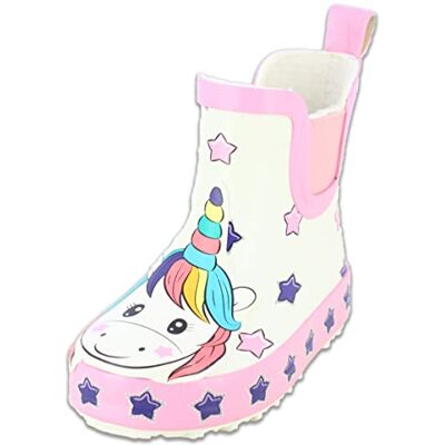 Beck Little Unicorn rubberlaarzen voor meisjes, Meerkleurig 21 EU Beck Little Unicorn rubberlaarzen voor meisjes, Meerkleurig 21 EU