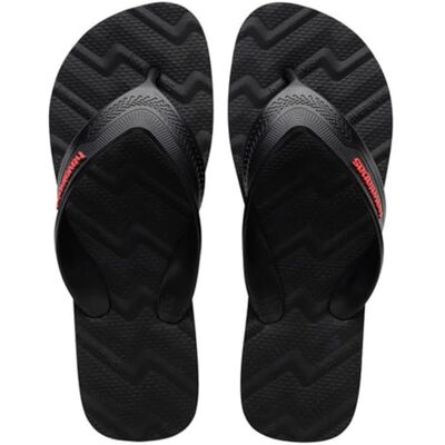 Havaianas Track Waves, comfortabele slippers, veilig en duurzaam, brede en afgeronde bandjes, anatomische zool met patroon, voor heren, zwart, 5,5/6 UK 38 EU Havaianas Track Waves, comfortabele slippers, veilig en duurzaam, brede en afgeronde bandjes, anatomische zool met patroon, voor heren, zwart, 5,5/6 UK 38 EU
