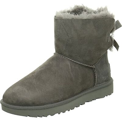 UGG Mini Bailey Bow II Klassieke laarzen, grijs. 40 EU UGG Mini Bailey Bow II Klassieke laarzen, grijs. 40 EU