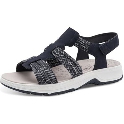 Jana Coshy 8-28660-46 platte damessandalen, Navy Blauw 42 EU Jana Coshy 8-28660-46 platte damessandalen, Navy Blauw 42 EU