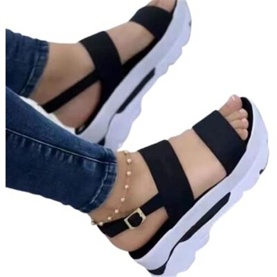 SHADIOA Damessandalen voor de zomer, 2022, platform-sandalen, sleehak, casual strandschoenen, grote maat SHADIOA Damessandalen voor de zomer, 2022, platform-sandalen, sleehak, casual strandschoenen, grote maat