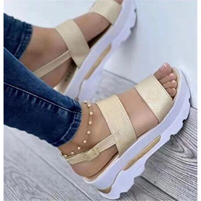 SHADIOA Damessandalen voor de zomer, 2022, platform-sandalen, sleehak, casual strandschoenen, grote maat SHADIOA Damessandalen voor de zomer, 2022, platform-sandalen, sleehak, casual strandschoenen, grote maat