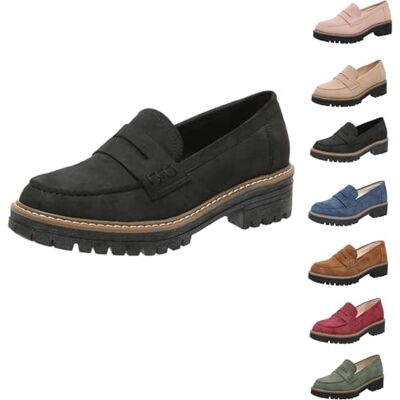 QingxingFa Platform Mocassins, Comfortabele Loafers voor Dames, Platform Loafers voor Dames, Comfortabele En Casual Loafers om aan te trekken, zwart., 42 EU Large 42 EU Large QingxingFa Platform Mocassins, Comfortabele Loafers voor Dames, Platform Loafers voor Dames, Comfortabele En Casual Loafers om aan te trekken, zwart., 42 EU Large 42 EU Large