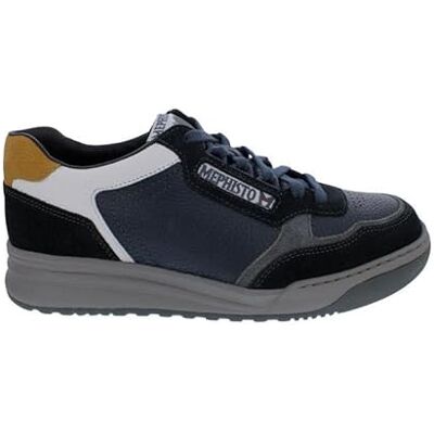 Mephisto Norwin Sneakers van suède/glad leer, blauw (donkerblauw), Soft-Air-technologie, breedte G blauw, Blauw, 43 EU 43 EU Mephisto Norwin Sneakers van suède/glad leer, blauw (donkerblauw), Soft-Air-technologie, breedte G blauw, Blauw, 43 EU 43 EU