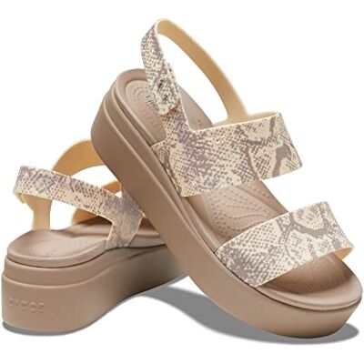 Crocs Brooklyn Low Wedge Outdoorsandalen voor dames, Vanilla/Multi 42/43 EU Crocs Brooklyn Low Wedge Outdoorsandalen voor dames, Vanilla/Multi 42/43 EU