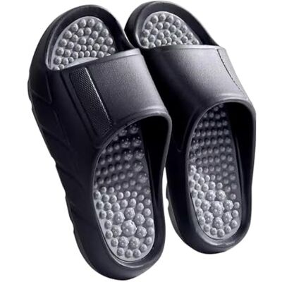 YCKEGEW Massageschoenen voor reflexologie en acupressuur, casual sandalen voor vrouwen en mannen, gymnastiekschoenen om aan te trekken, massagesandalen tegen stress (zwart, 38-39 EU) YCKEGEW Massageschoenen voor reflexologie en acupressuur, casual sandalen voor vrouwen en mannen, gymnastiekschoenen om aan te trekken, massagesandalen tegen stress (zwart, 38-39 EU)
