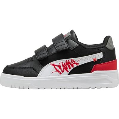 Puma Shuffle Downtown Lo Mid 90s V Ps Sneakers, uniseks, kinderen, Zwart wit voor alle tijden rood, 31,5 EU 31,5 EU Puma Shuffle Downtown Lo Mid 90s V Ps Sneakers, uniseks, kinderen, Zwart wit voor alle tijden rood, 31,5 EU 31,5 EU