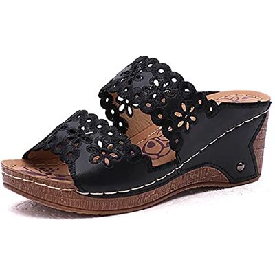 AZAZ Damessandalen met sleehak, open teen, zomerschoenen, dikke plateausandalen met hoge hakken, pantoffels, Romeinse stijl, comfortabel, antislip, goedkoop 39 EU AZAZ Damessandalen met sleehak, open teen, zomerschoenen, dikke plateausandalen met hoge hakken, pantoffels, Romeinse stijl, comfortabel, antislip, goedkoop 39 EU