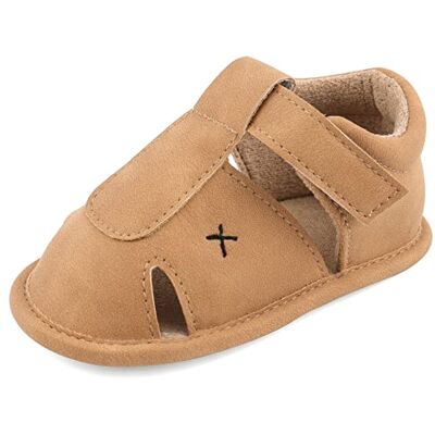 MK MATT KEELY Babyjongenssandalen met zachte zool, antislip, voor kleuterschool en eerste wandelaars, kaki, 6-12 maanden, Khaki (stad) 6-12 mois MK MATT KEELY Babyjongenssandalen met zachte zool, antislip, voor kleuterschool en eerste wandelaars, kaki, 6-12 maanden, Khaki (stad) 6-12 mois