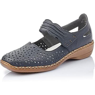 Rieker Dames 41399 gesloten ballerina's, koningsblauw 14, 36 EU 36 EU Rieker Dames 41399 gesloten ballerina's, koningsblauw 14, 36 EU 36 EU
