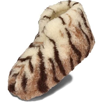 BeComfy Pantoffels van schapenwol, uniseks warme pantoffels, wol, winterlaarzen, 36-50 EU 40 EU Étroit BeComfy Pantoffels van schapenwol, uniseks warme pantoffels, wol, winterlaarzen, 36-50 EU 40 EU Étroit