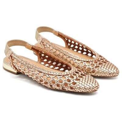 GIOSEPPO Guatavita zwarte kleur lederen gevlochten ballerina's voor dames, goud, 37 EU 37 EU GIOSEPPO Guatavita zwarte kleur lederen gevlochten ballerina's voor dames, goud, 37 EU 37 EU