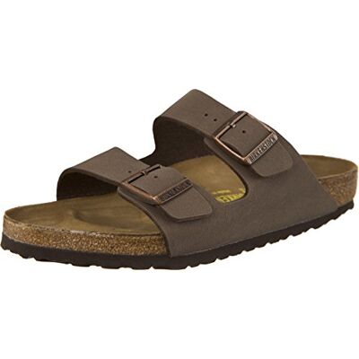 Birkenstock Unisex Arizona Birko-Flor nubuckleer brede sandalen voor kinderen, mokka, 38 EU 38 EU Birkenstock Unisex Arizona Birko-Flor nubuckleer brede sandalen voor kinderen, mokka, 38 EU 38 EU