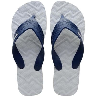 Havaianas Track Waves, comfortabele slippers, veilig en duurzaam, brede en afgeronde bandjes, anatomische zool met patroon, voor heren, grijs, 10/11 UK 43/44 EU Havaianas Track Waves, comfortabele slippers, veilig en duurzaam, brede en afgeronde bandjes, anatomische zool met patroon, voor heren, grijs, 10/11 UK 43/44 EU