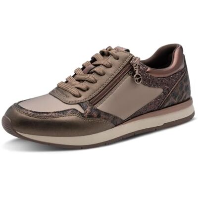 Tamaris 1-23613-46 Sneakers voor dames, laag model, Taupe Glam, 41 EU 41 EU Tamaris 1-23613-46 Sneakers voor dames, laag model, Taupe Glam, 41 EU 41 EU