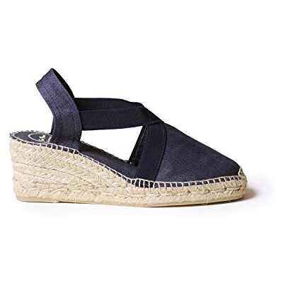 Toni TER – espadrilles voor dames, stof, marineblauw, 40 EU, Navy Blauw 40 EU Toni TER – espadrilles voor dames, stof, marineblauw, 40 EU, Navy Blauw 40 EU