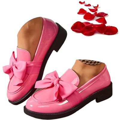 ZPLMIDE Comfortabele orthopedische mocassins voor dames met vlinderdas, comfortabele mocassins voor werk en kantoor, Roze, 35.5 EU 35.5 EU ZPLMIDE Comfortabele orthopedische mocassins voor dames met vlinderdas, comfortabele mocassins voor werk en kantoor, Roze, 35.5 EU 35.5 EU