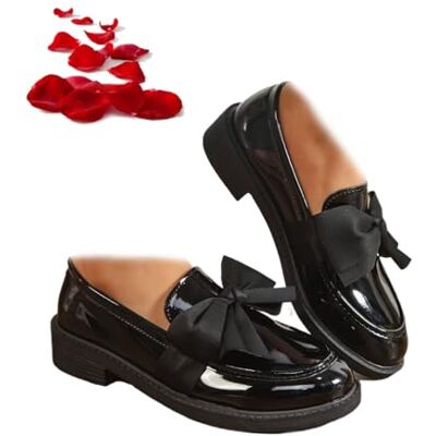 ZPLMIDE Comfortabele orthopedische mocassins voor dames met strik, comfortabele mocassins voor werk en kantoor, zwart., 37 EU 37 EU ZPLMIDE Comfortabele orthopedische mocassins voor dames met strik, comfortabele mocassins voor werk en kantoor, zwart., 37 EU 37 EU