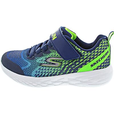 Skechers Jongen Go Run 600 Baxtux sneakers, marineblauw mesh marine synthetische limoen trim Nvlm, 35 EU 35 EU Skechers Jongen Go Run 600 Baxtux sneakers, marineblauw mesh marine synthetische limoen trim Nvlm, 35 EU 35 EU
