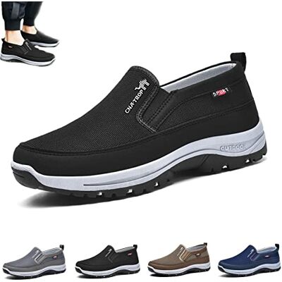 LOVEWLVNCL Ademende Orthopedische Travel Plimsolls CNA Trop Orthopedische Schoenen voor Heren Casual Wandelen Bootschoenen Lichtgewicht Antislip (Kleur: Zwart, Maat: 41 EU), zwart. LOVEWLVNCL Ademende Orthopedische Travel Plimsolls CNA Trop Orthopedische Schoenen voor Heren Casual Wandelen Bootschoenen Lichtgewicht Antislip (Kleur: Zwart, Maat: 41 EU), zwart.
