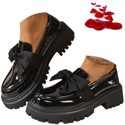 ZPLMIDE Comfortabele orthopedische mocassins voor dames met vlinderdas, comfortabele mocassins voor werk en kantoor, C zwart, 40.5 EU 40.5 EU ZPLMIDE Comfortabele orthopedische mocassins voor dames met vlinderdas, comfortabele mocassins voor werk en kantoor, C zwart, 40.5 EU 40.5 EU