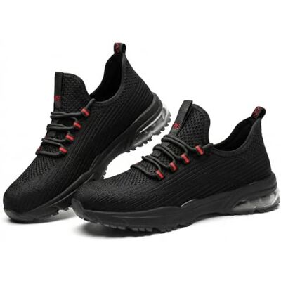 SPIEZ Veiligheidsschoenen voor dames en heren, licht, met demping, voor werk en dagelijks gebruik, zwart/rood, EU 37-46, zwart/rood, 42 EU 42 EU SPIEZ Veiligheidsschoenen voor dames en heren, licht, met demping, voor werk en dagelijks gebruik, zwart/rood, EU 37-46, zwart/rood, 42 EU 42 EU