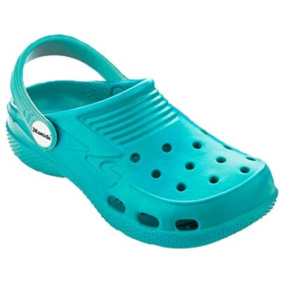 3Kamido ® Croco Kids Mooie kinderklompen tuinschoenen badsandalen voor camping jongens en meisjes, Turkoois, 28 EU 28 EU 3Kamido ® Croco Kids Mooie kinderklompen tuinschoenen badsandalen voor camping jongens en meisjes, Turkoois, 28 EU 28 EU