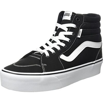 Vans Filmore Hi Canvas damessneaker, zwart en wit, 35 EU 35 EU Vans Filmore Hi Canvas damessneaker, zwart en wit, 35 EU 35 EU
