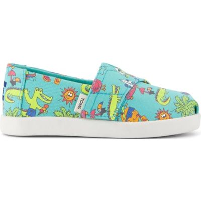 TOMS Alpargata Classic Espadrilles voor jongens, Medium Groen 34 EU TOMS Alpargata Classic Espadrilles voor jongens, Medium Groen 34 EU