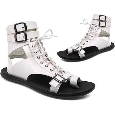 SIULAS Gladiatorsandalen voor heren, kunstleer, modieus, vetersluiting, klassiek, strand, reizen, outdoor, dagelijks gebruik 44 EU SIULAS Gladiatorsandalen voor heren, kunstleer, modieus, vetersluiting, klassiek, strand, reizen, outdoor, dagelijks gebruik 44 EU