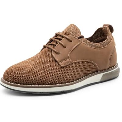 Bruno Marc Lage veterschoenen voor jongens, ademend, gebreide Oxford-stof, bruiloftsschoenen, Bruin, 36 EU 36 EU Bruno Marc Lage veterschoenen voor jongens, ademend, gebreide Oxford-stof, bruiloftsschoenen, Bruin, 36 EU 36 EU