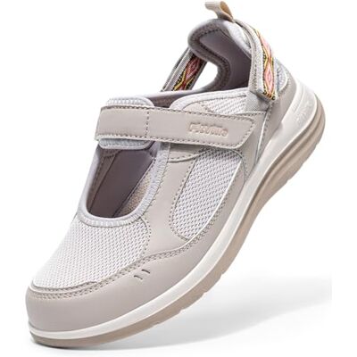 FitVille Sandales Mary Jane Femme Largeur Extra Chaussures d'Été à Fermeture Réglable Légères, Respirantes pour la Marche et les Vacances Beige 39 EU Large 39 EU Large FitVille Sandales Mary Jane Femme Largeur Extra Chaussures d'Été à Fermeture Réglable Légères, Respirantes pour la Marche et les Vacances Beige 39 EU Large 39 EU Large