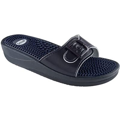 Scholl New Massage Pvc, gesloten teen, uniseks, blauw, 35 EU 35 EU Scholl New Massage Pvc, gesloten teen, uniseks, blauw, 35 EU 35 EU