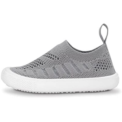 Jan & Jul Baby peuters kinderen jongens meisjes lichtgewicht ademend Breeze Xplorer gebreide sneakers antislip luchtkussen zolen instapschoenen, Breeze gebreide schoenen, grijs, 23 EU 23 EU Jan & Jul Baby peuters kinderen jongens meisjes lichtgewicht ademend Breeze Xplorer gebreide sneakers antislip luchtkussen zolen instapschoenen, Breeze gebreide schoenen, grijs, 23 EU 23 EU