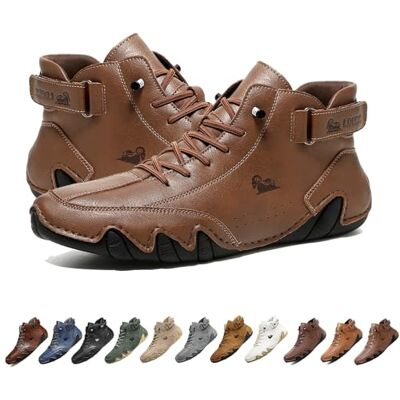 LOVEWLVNCL Handgemaakte suède hoge laarzen in Italië, Beck Shoes Casual lichtgewicht waterdichte sneakers voor heren, blotevoetenschoenen voor heren voor wandelen en autorijden, Chukka laarzen (Co LOVEWLVNCL Handgemaakte suède hoge laarzen in Italië, Beck Shoes Casual lichtgewicht waterdichte sneakers voor heren, blotevoetenschoenen voor heren voor wandelen en autorijden, Chukka laarzen (Co