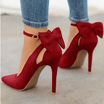 YHCS Vrouwen Spitse Toe Hoge Hakken Vrouw Dunne Hakken Dames Sexy Pompen Dames Gesp Vrouwelijke Mode Strik Schoenen Plus Size 34-43 37 EU YHCS Vrouwen Spitse Toe Hoge Hakken Vrouw Dunne Hakken Dames Sexy Pompen Dames Gesp Vrouwelijke Mode Strik Schoenen Plus Size 34-43 37 EU