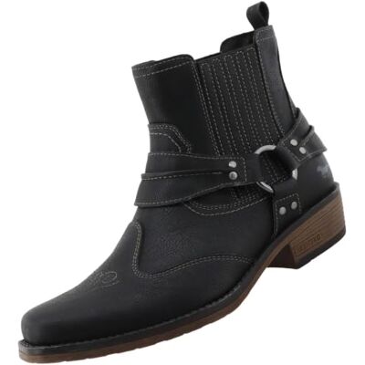 MUSTANG Westernlaarzen voor heren, bruin, maat 40 43 EU MUSTANG Westernlaarzen voor heren, bruin, maat 40 43 EU