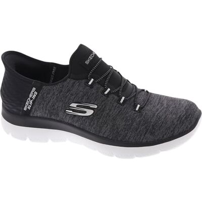 Skechers Dames Summits Dazzling Haze Espadrilles, Black Mesh/White Trim, 36,5 EU 36.5 EU Skechers Dames Summits Dazzling Haze Espadrilles, Black Mesh/White Trim, 36,5 EU 36.5 EU