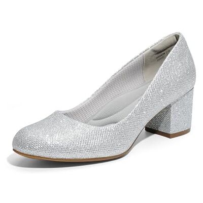 DREAM PAIRS Pumps met gesloten teen voor dames, zilver., 37 EU 37 EU DREAM PAIRS Pumps met gesloten teen voor dames, zilver., 37 EU 37 EU
