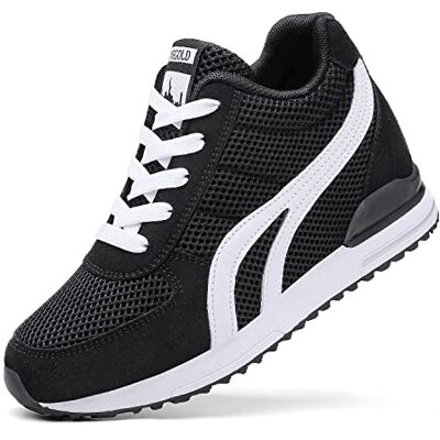 AONEGOLD ® Womens Wedges Schoenen Trainers Ademend Gym Fitness Wandelen Sport Sneakers, Zwart, 39.5 EU 39.5 EU AONEGOLD ® Womens Wedges Schoenen Trainers Ademend Gym Fitness Wandelen Sport Sneakers, Zwart, 39.5 EU 39.5 EU