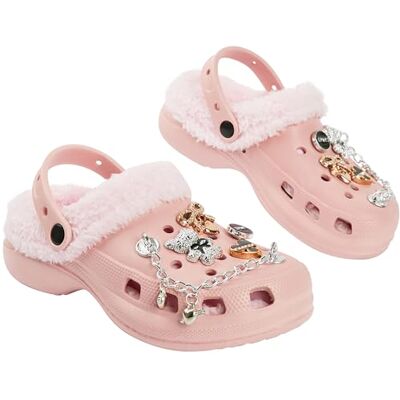 CityComfort Tuinklomp voor jongens, kinderschoen met clip-on bedels, Lichtroze, 35 EU 35 EU CityComfort Tuinklomp voor jongens, kinderschoen met clip-on bedels, Lichtroze, 35 EU 35 EU