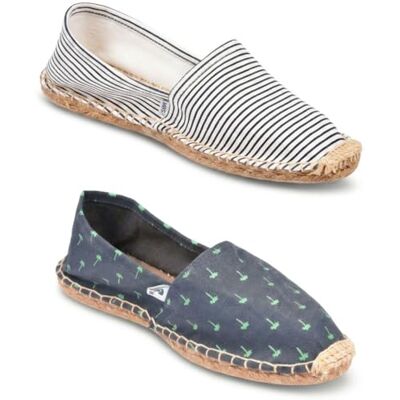 Ozabi 2 paar espadrilles heren zool jute touw, Mbsx2 Multi 44 EU Ozabi 2 paar espadrilles heren zool jute touw, Mbsx2 Multi 44 EU