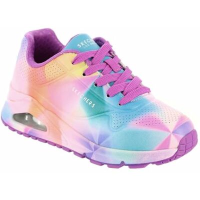 Skechers Uno Gen1 Trendy sneakers voor meisjes, synthetische rand, paars, maat 12 UK Child 30 EU Skechers Uno Gen1 Trendy sneakers voor meisjes, synthetische rand, paars, maat 12 UK Child 30 EU