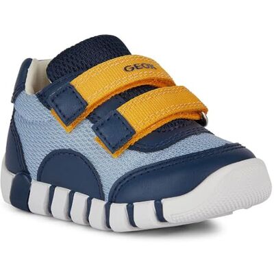 Geox B Iupidoo C sneakers voor babyjongens, marineblauw, 6 UK Child 23 EU Geox B Iupidoo C sneakers voor babyjongens, marineblauw, 6 UK Child 23 EU