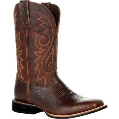 KKPW Cowboylaarzen Wijde Klassieke Vintage Mid Kuit Geborduurde Puntige teen Blokhak Lange Slip-on Laarzen, Bruin 45 EU KKPW Cowboylaarzen Wijde Klassieke Vintage Mid Kuit Geborduurde Puntige teen Blokhak Lange Slip-on Laarzen, Bruin 45 EU