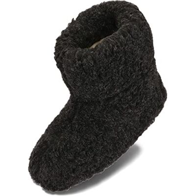 BeComfy Pantoffels van schapenwol, uniseks warme pantoffels, wol, winterlaarzen, 36-50 EU 36 EU Étroit BeComfy Pantoffels van schapenwol, uniseks warme pantoffels, wol, winterlaarzen, 36-50 EU 36 EU Étroit