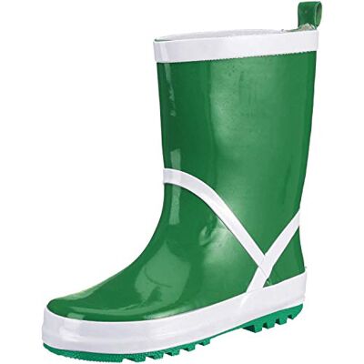 Playshoes Regenlaarzen met trekkoord, lieveheersbeestjes, laarzen van natuurlijk rubber, uniseks, kinderen, Groen 24/25 EU Playshoes Regenlaarzen met trekkoord, lieveheersbeestjes, laarzen van natuurlijk rubber, uniseks, kinderen, Groen 24/25 EU