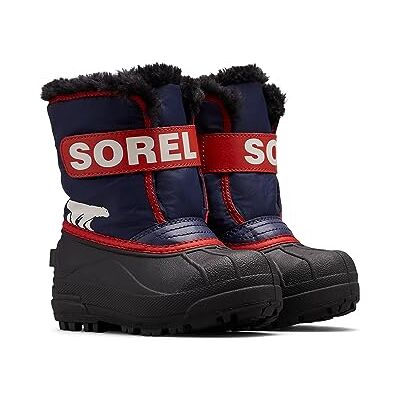 Sorel Snow Commander Boot Winterlaarzen, uniseks, kinderen, Nocturnal/Sail Red 27 EU Sorel Snow Commander Boot Winterlaarzen, uniseks, kinderen, Nocturnal/Sail Red 27 EU